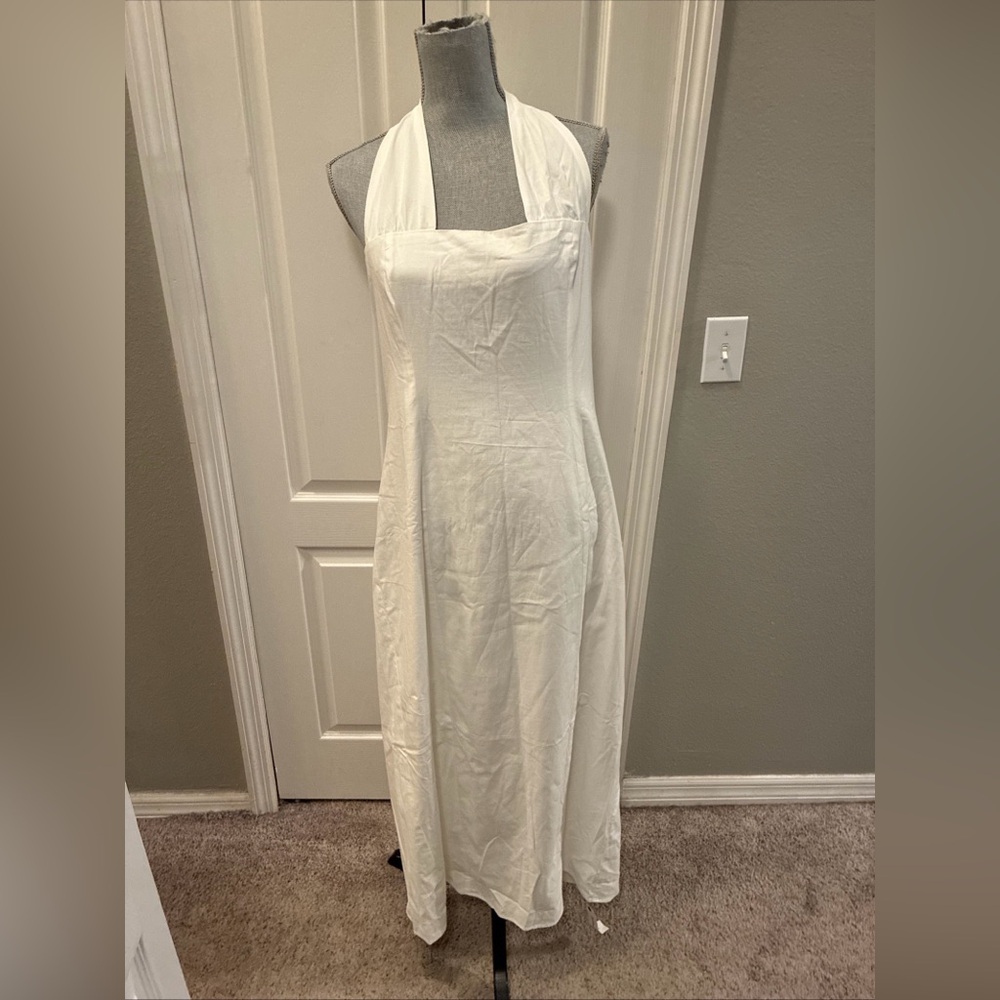 Reformation Bessie ladies cotton halter dress size 10